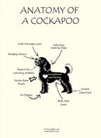Anatomy of a Cockapoo Tea Towel – Fairtrade Organic Cotton Dog Lover Gift UK