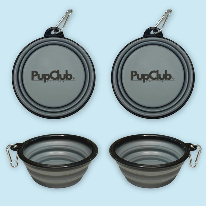 Collapsible Dog Bowl - Grey