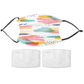 Colourful Brush Strokes Face Mask