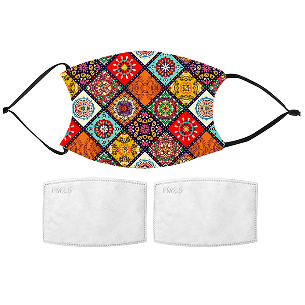 Colourful Tile Pattern Face Mask