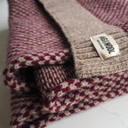 Mens Burgundy Wool Scarf