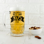 Dad Established In Beer Glass Tankard