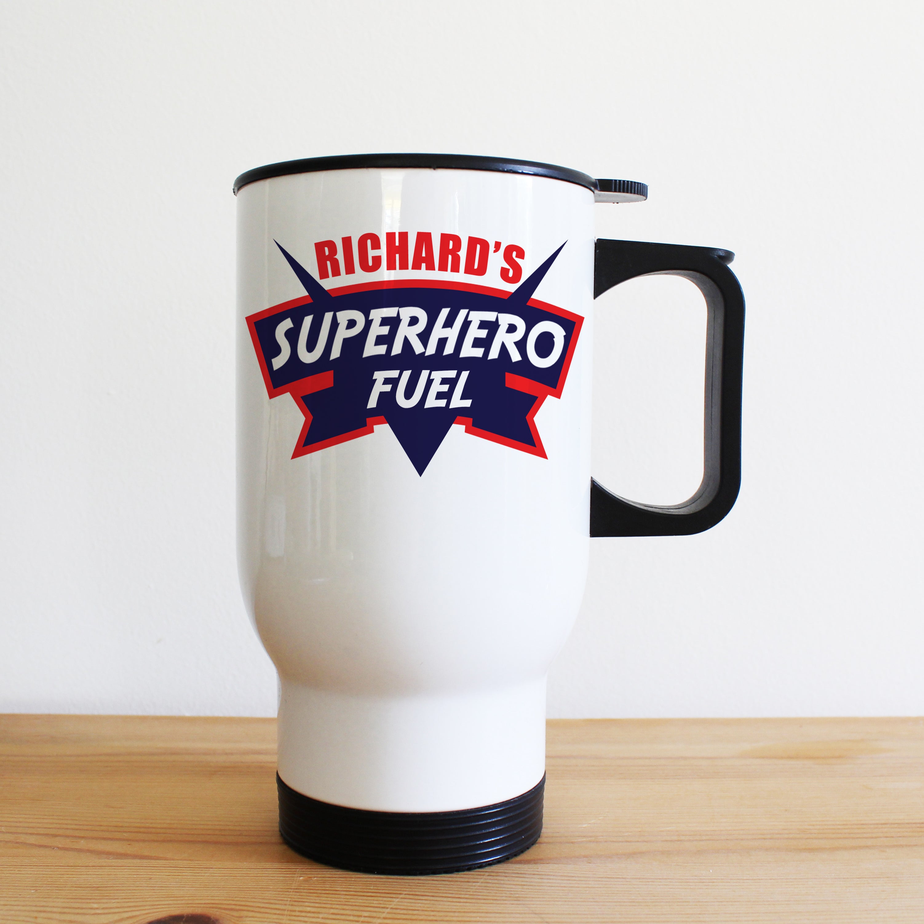 Dad's Superhero Fuel Travel Mug