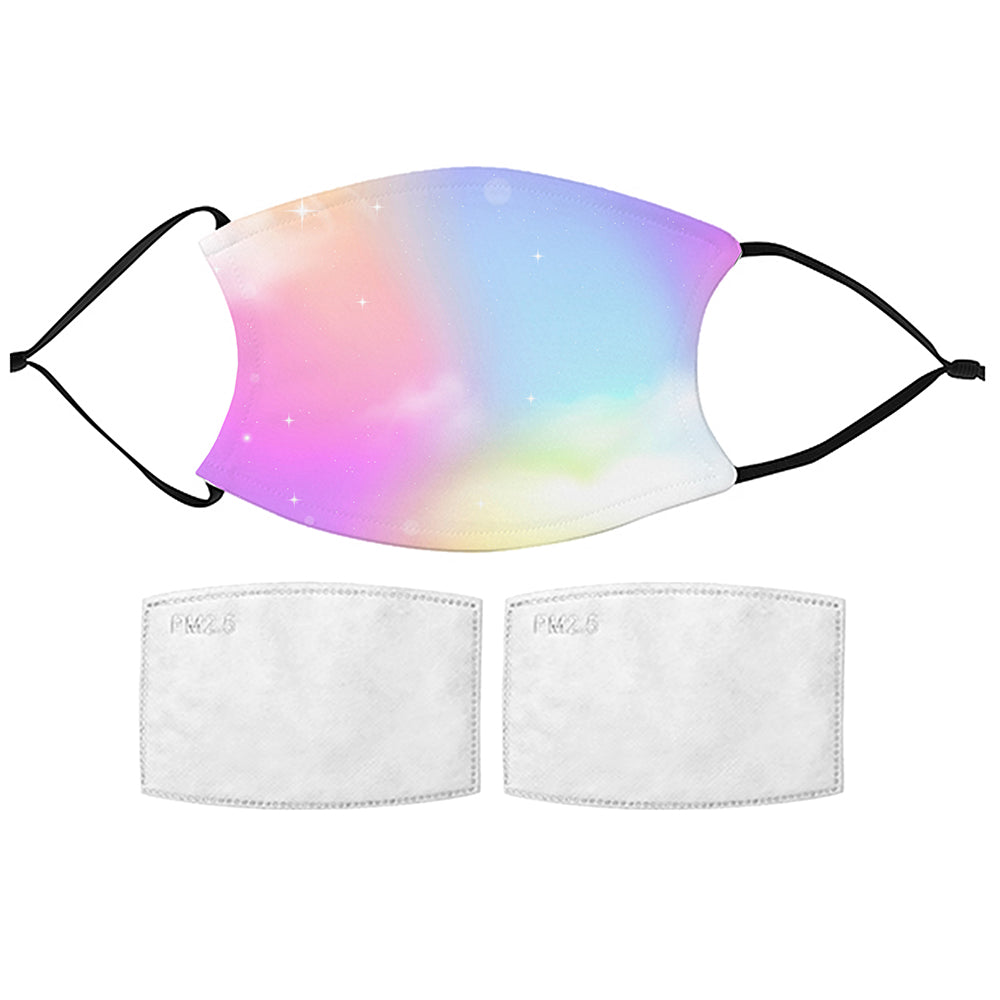 Dreamy Pastel Sky Face Mask