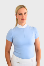 Short Sleeved Show Shirt - Baby Blue