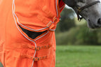 Fleece Rug With Neck Cover - Orange