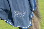 Fleece Rug With Neck Cover - Navy