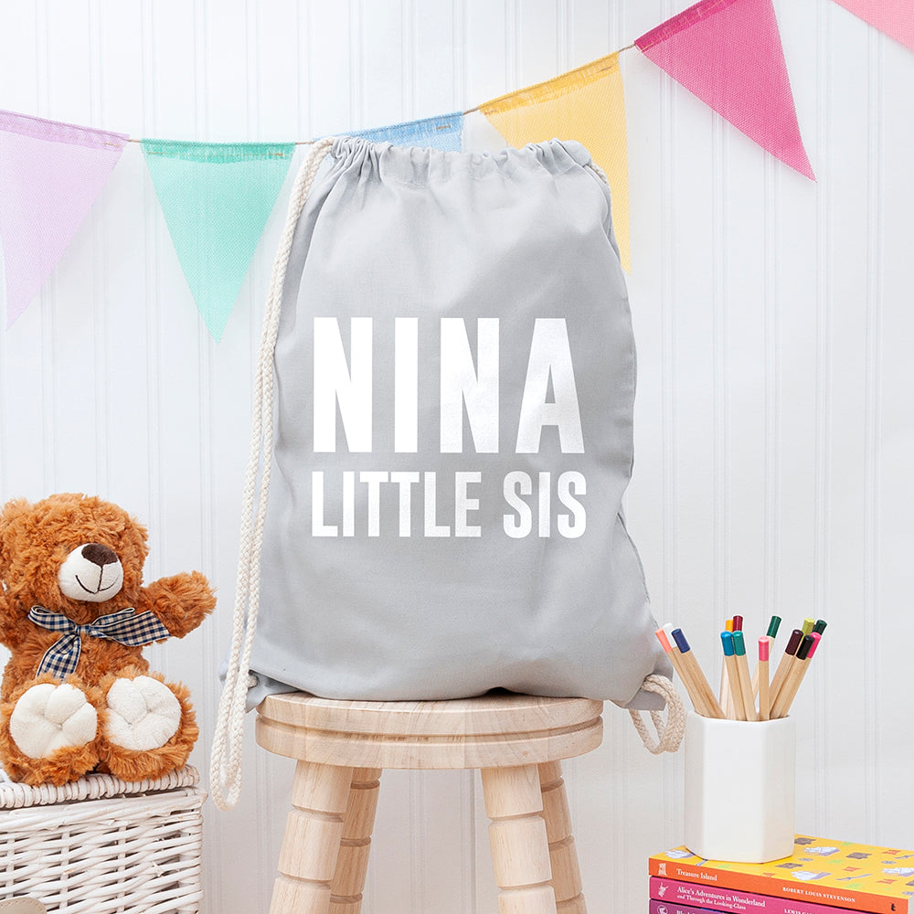 Girl's Personalised Sister Gym Bag