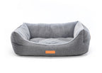 THE BALMORAL | LUXURY HERRINGBONE BOLSTER DOG BED