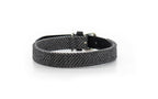 THE BALMORAL | LUXURY GREY HERRINGBONE & LEATHER DOG COLLAR