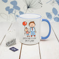 I Love My Dad Personalised Kid's Artwork Coloured Mug