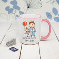I Love My Dad Personalised Kid's Artwork Coloured Mug