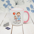 I Love My Dad Personalised Kid's Artwork Coloured Mug