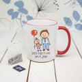 I Love My Dad Personalised Kid's Artwork Coloured Mug