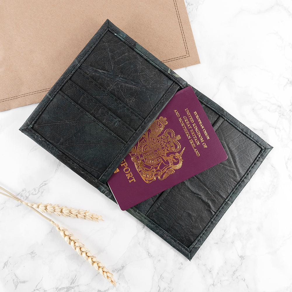 Leaf Leather Passport Cover