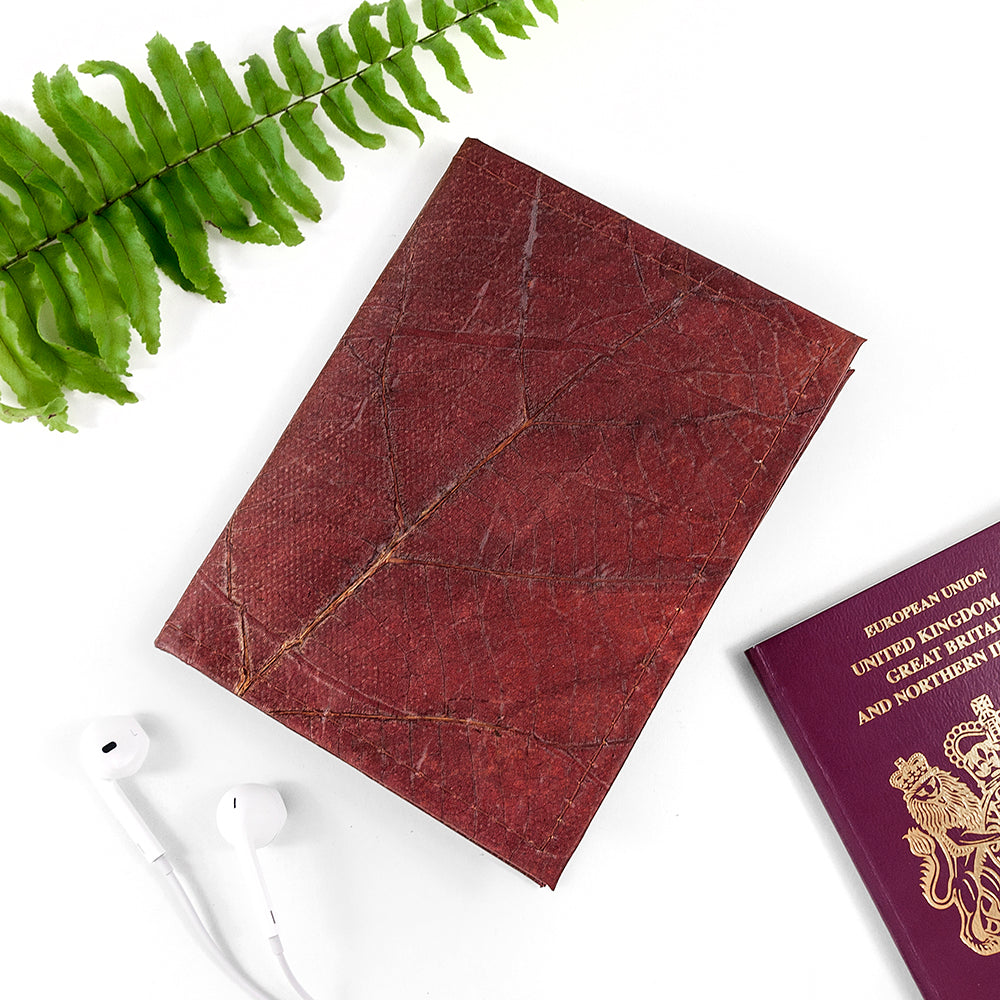 Leaf Leather Passport Cover