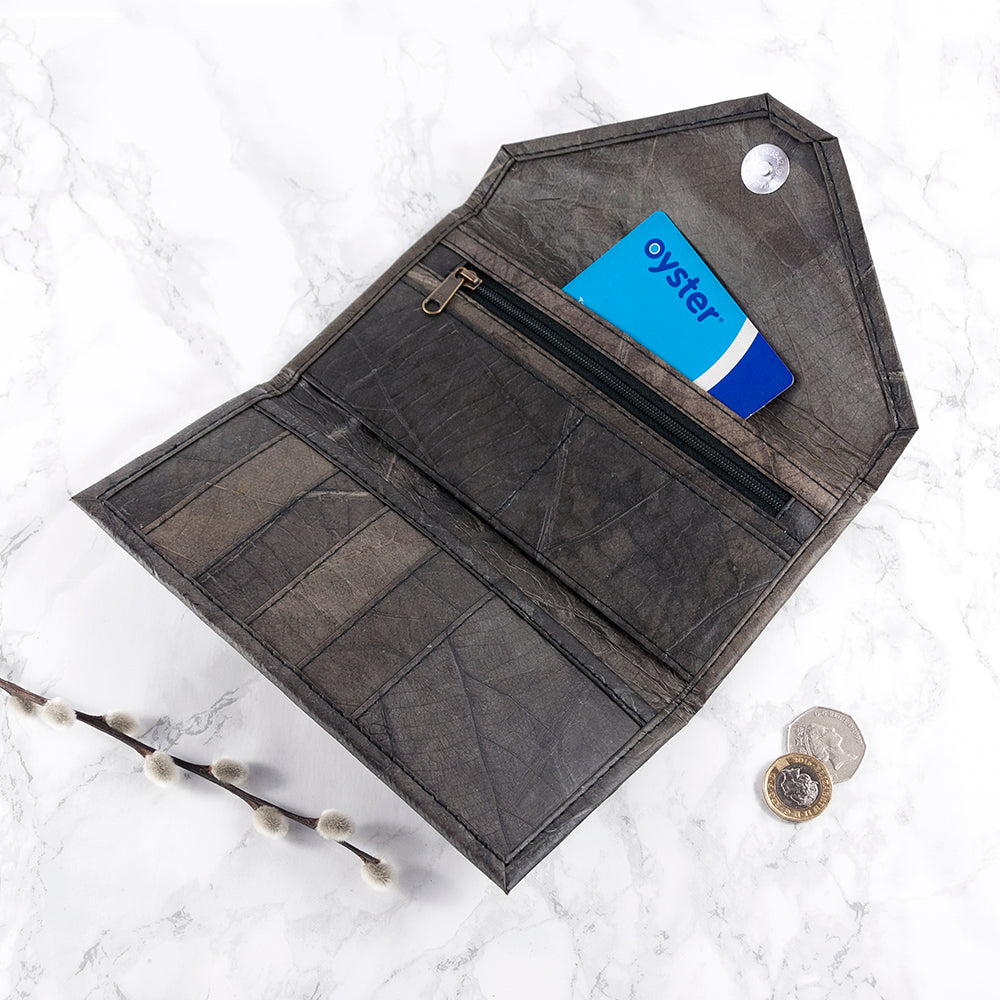 Leaf Leather Women's Envelope Wallet