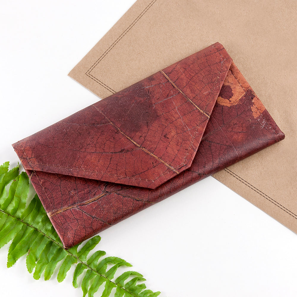 Leaf Leather Women's Envelope Wallet
