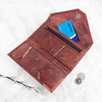 Leaf Leather Women's Envelope Wallet