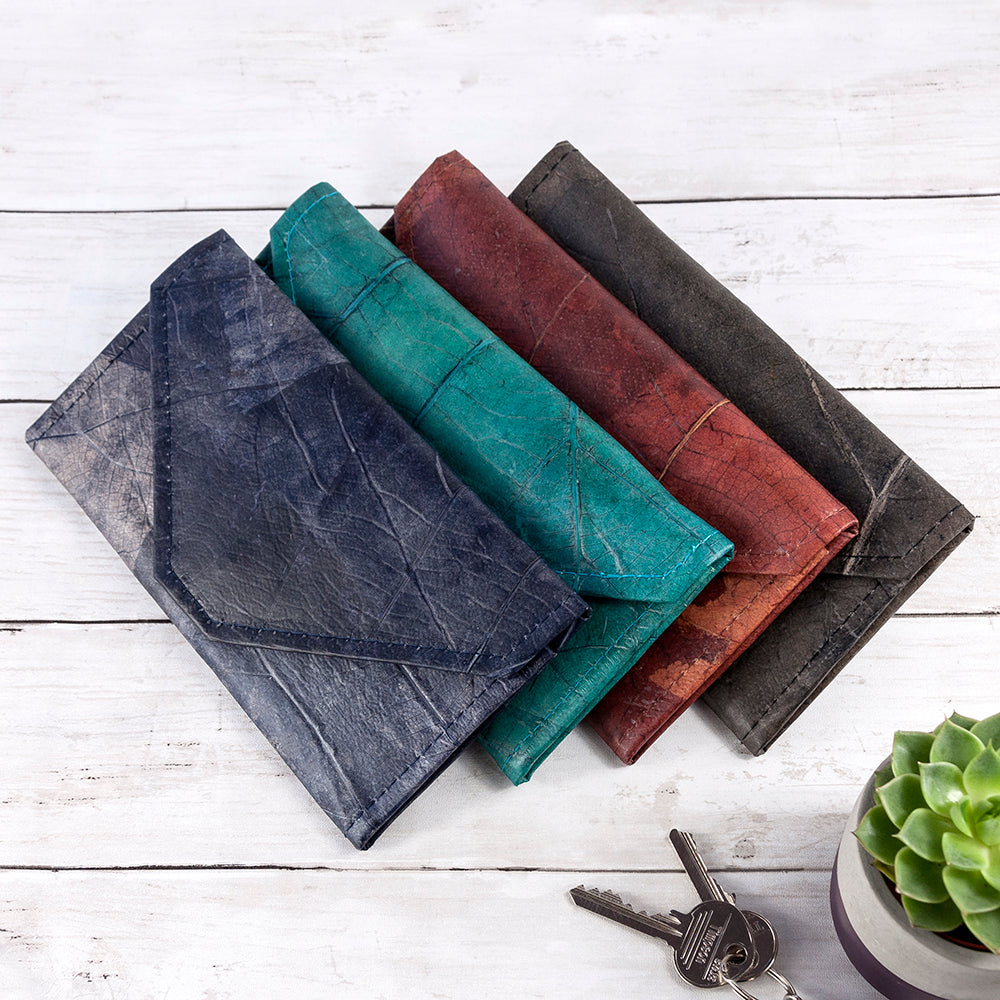 Leaf Leather Women's Envelope Wallet