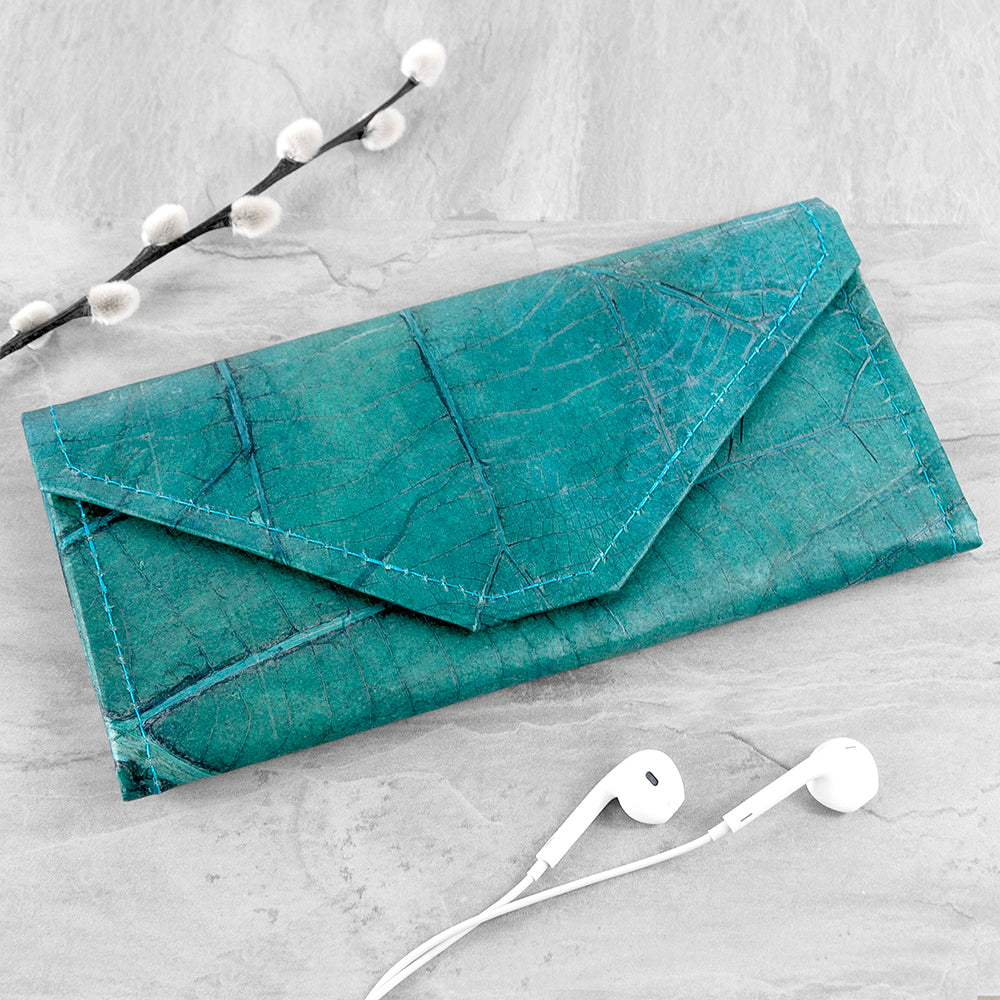Leaf Leather Women's Envelope Wallet