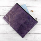 Leaf Leather Clutch Bag - Large