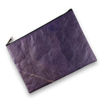 Leaf Leather Clutch Bag - Large