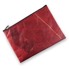 Leaf Leather Clutch Bag - Large