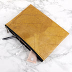 Leaf Leather Clutch Bag - Large