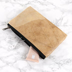 Leaf Leather Clutch Bag - Small
