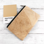 Leaf Leather Clutch Bag - Small