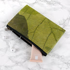 Leaf Leather Clutch Bag - Small