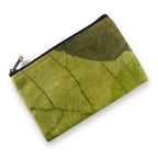 Leaf Leather Clutch Bag - Small