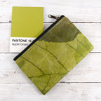 Leaf Leather Clutch Bag - Small
