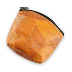 Leaf Leather Curved Edge Coin Bag