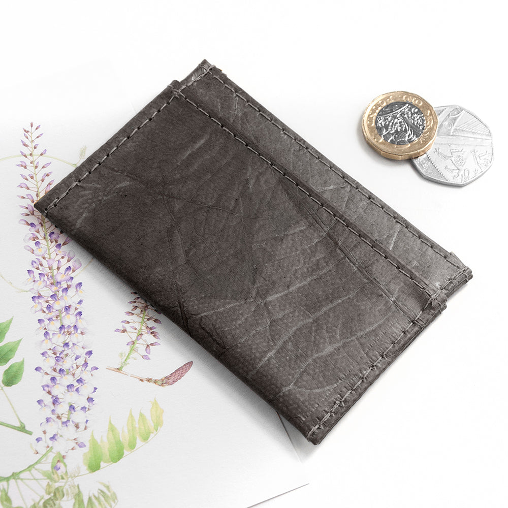 Leaf Leather Minimalist Card Holder