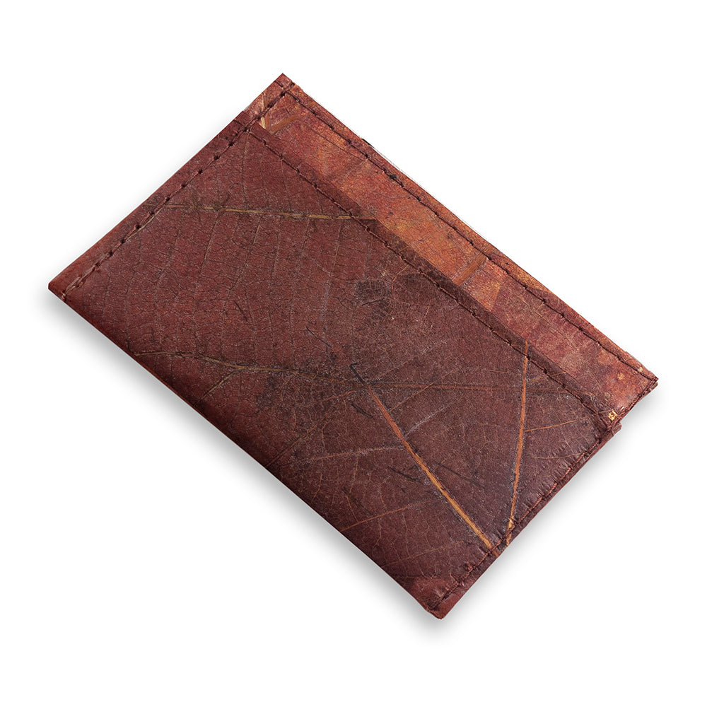 Leaf Leather Minimalist Card Holder