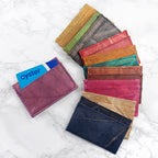Leaf Leather Minimalist Card Holder