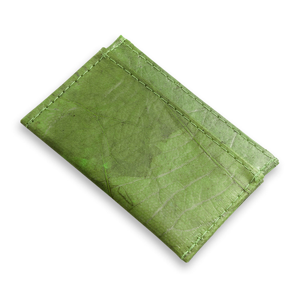 Leaf Leather Minimalist Card Holder