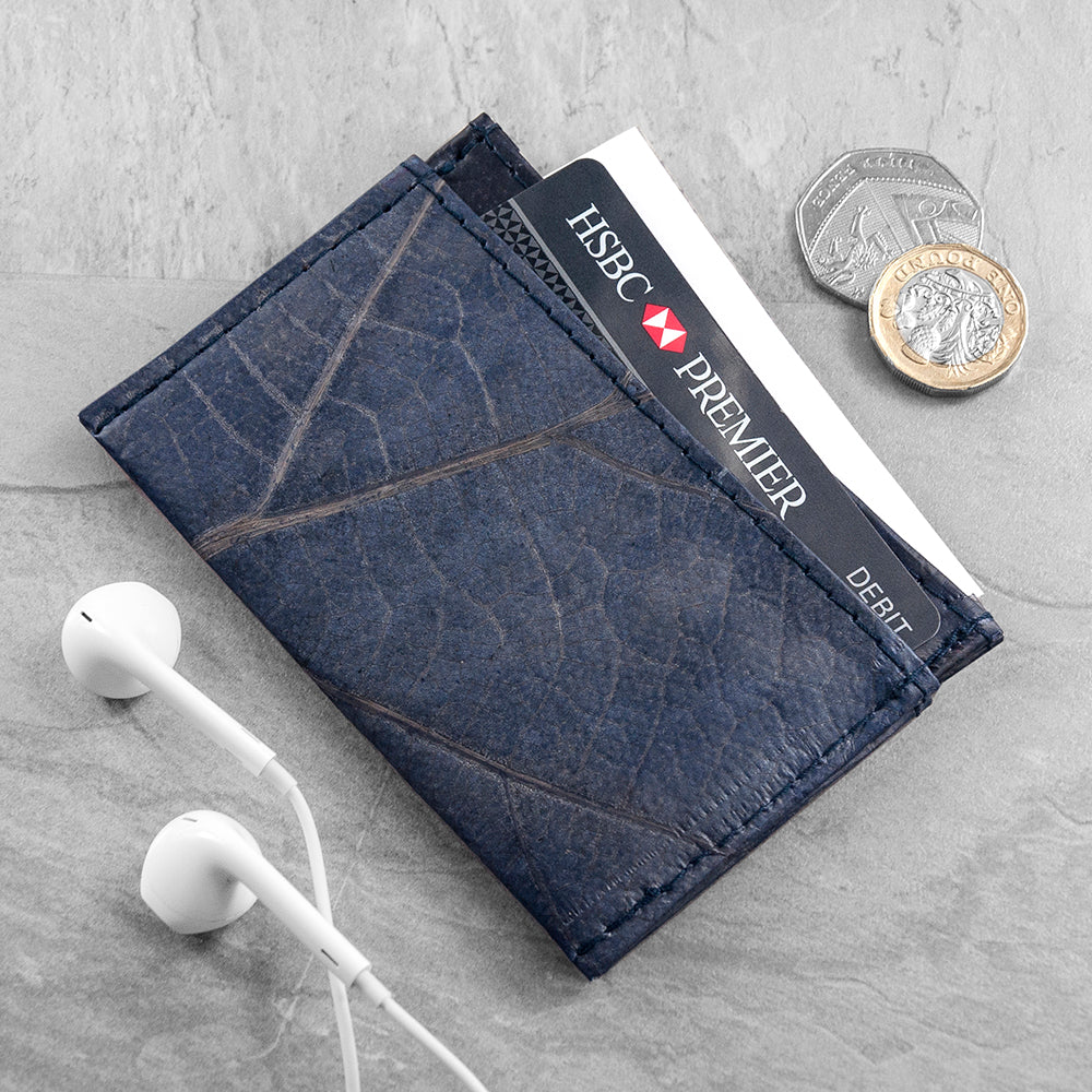 Leaf Leather Minimalist Card Holder
