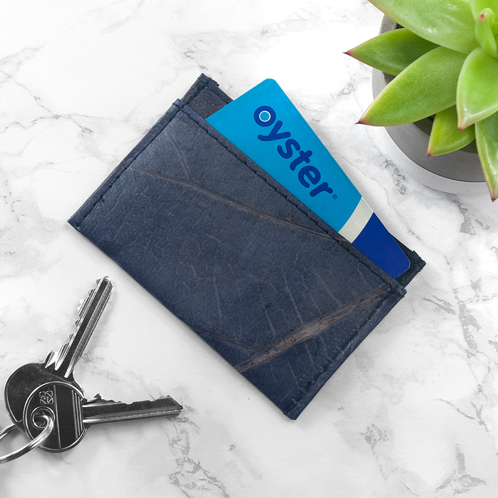 Leaf Leather Minimalist Card Holder