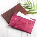 Leaf Leather Minimalist Card Holder