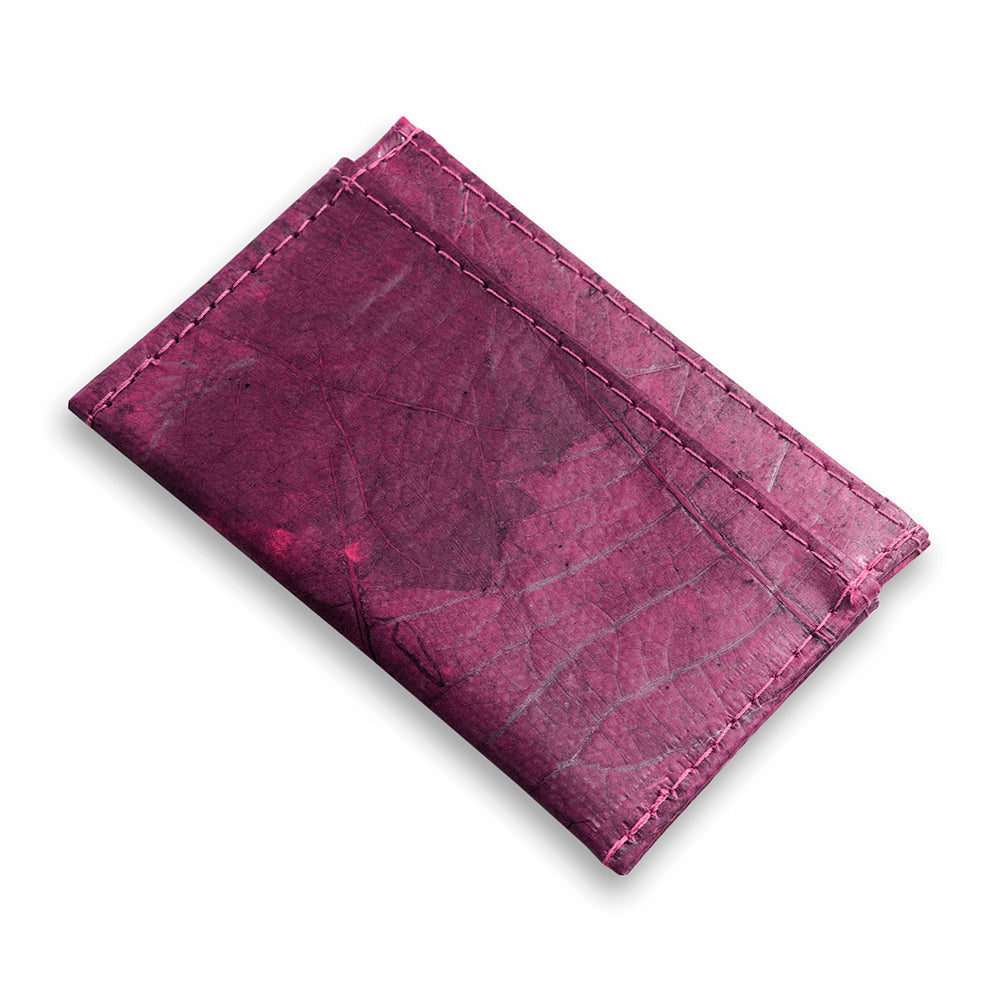 Leaf Leather Minimalist Card Holder
