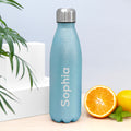 Personalised Glitter Insulated Water Bottle