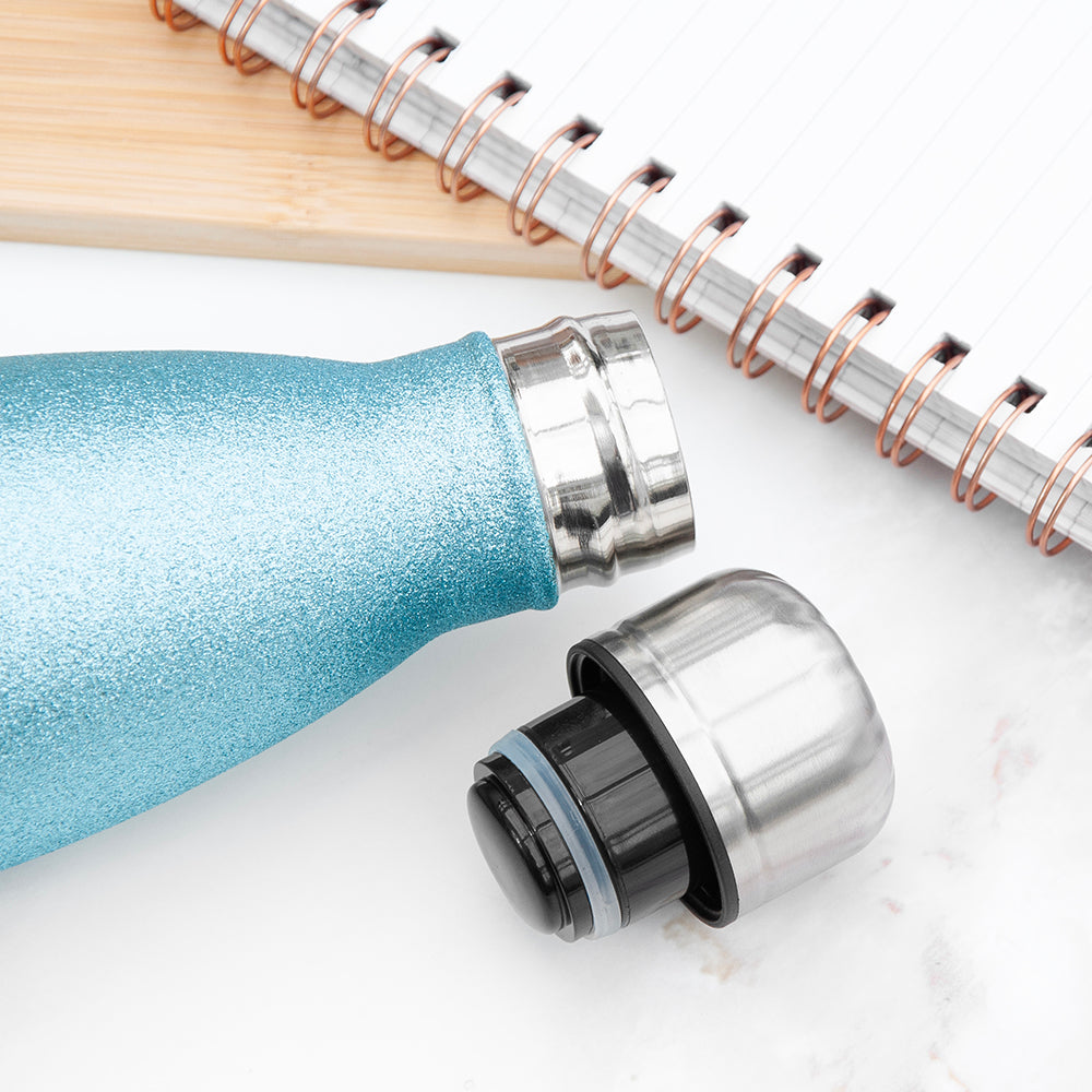 Personalised Glitter Insulated Water Bottle