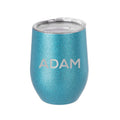 Personalised Insulated Stemless Glitter Wine Tumbler