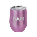Personalised Insulated Stemless Glitter Wine Tumbler