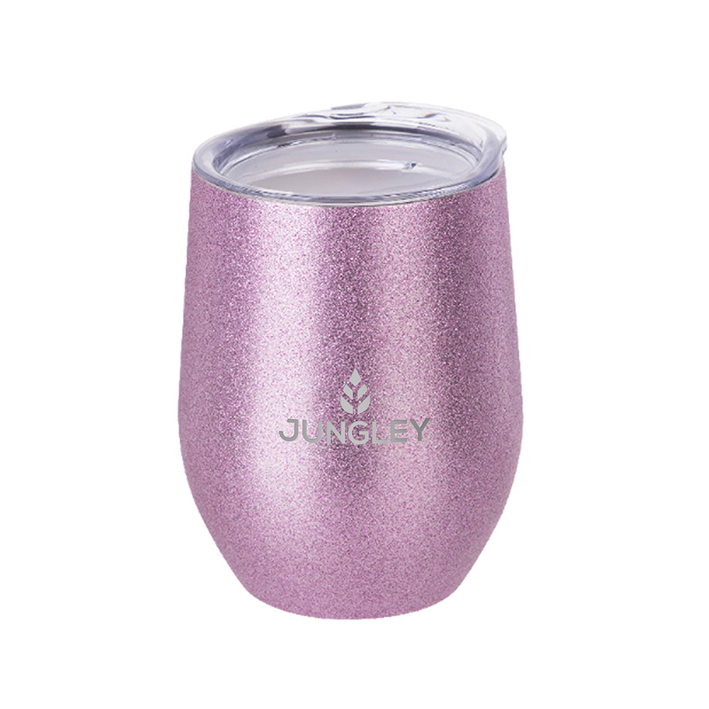 Personalised Insulated Stemless Glitter Wine Tumbler