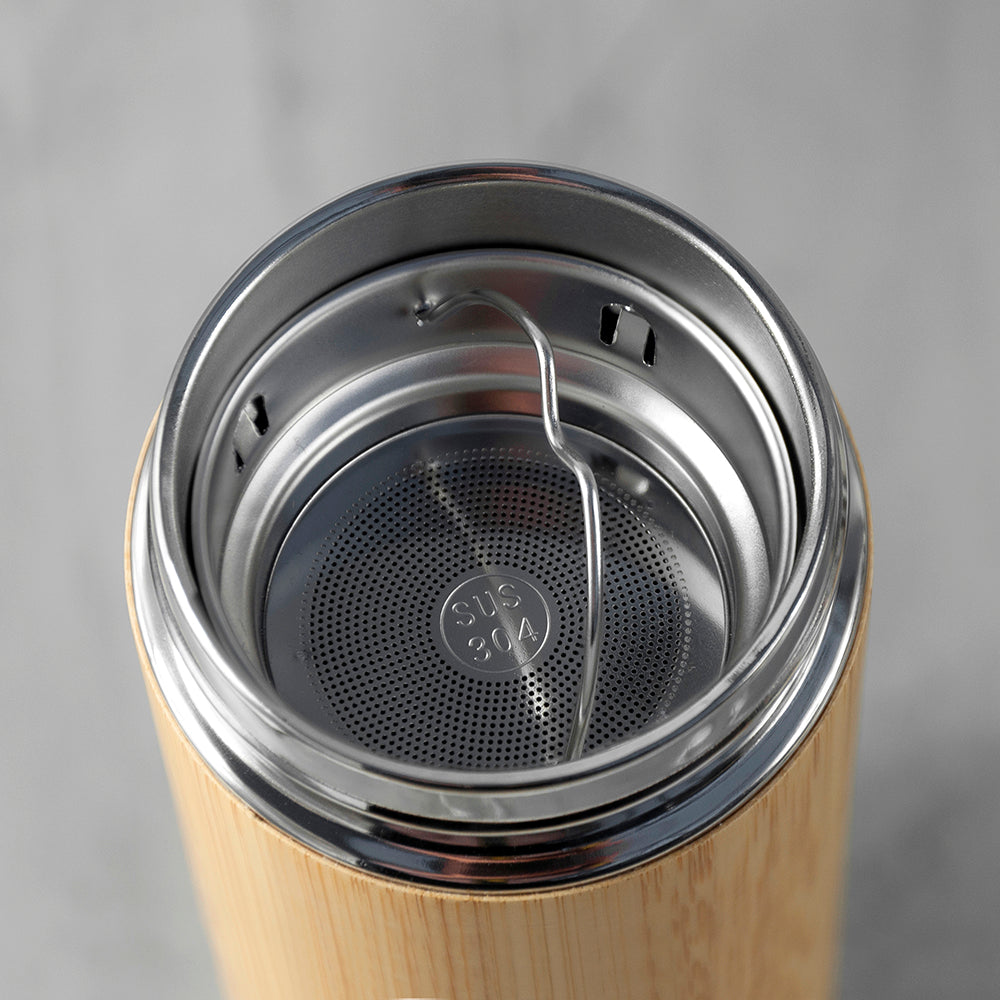 Personalised Bamboo Thermos