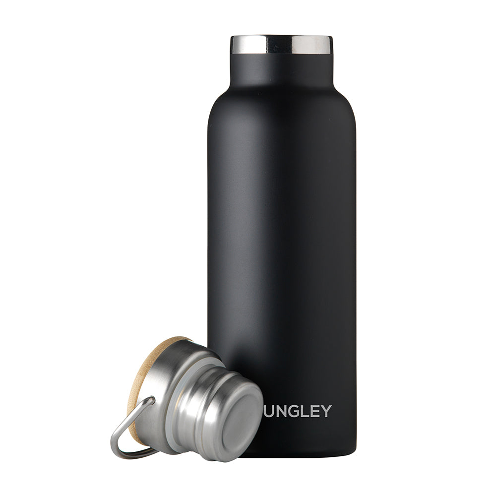 Personalised Insulated Bottle 17oz Bamboo Lid - Small Personalisation